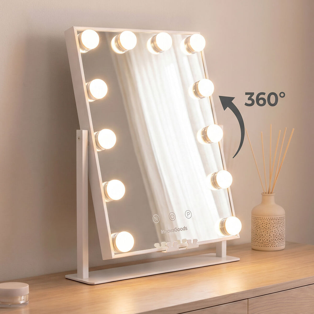 Miroir Hollywood inclinable Glarisse 12 LED – vue 5